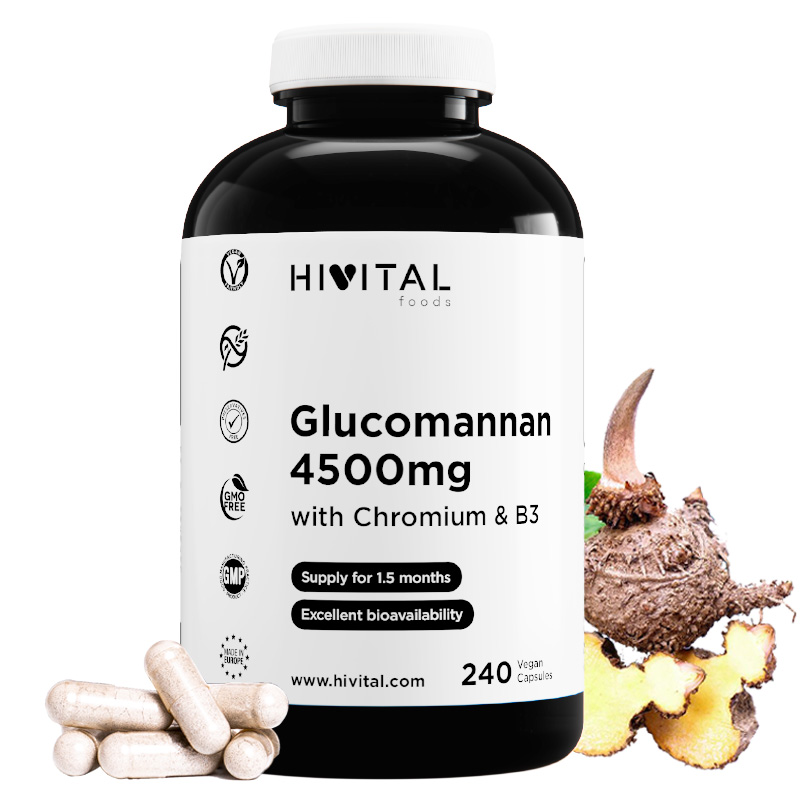 ▷ Glucomanano 4500 Mg | 240 Cápsulas Veganas