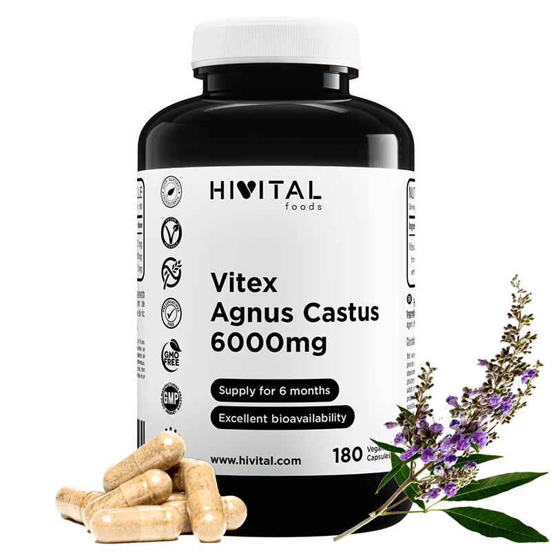 ▷ Vitex Agnus Castus 6000 Mg | 180 Cápsulas Veganas